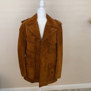 JC Penney Vintage 100% Suede Jacket Trenchcoat